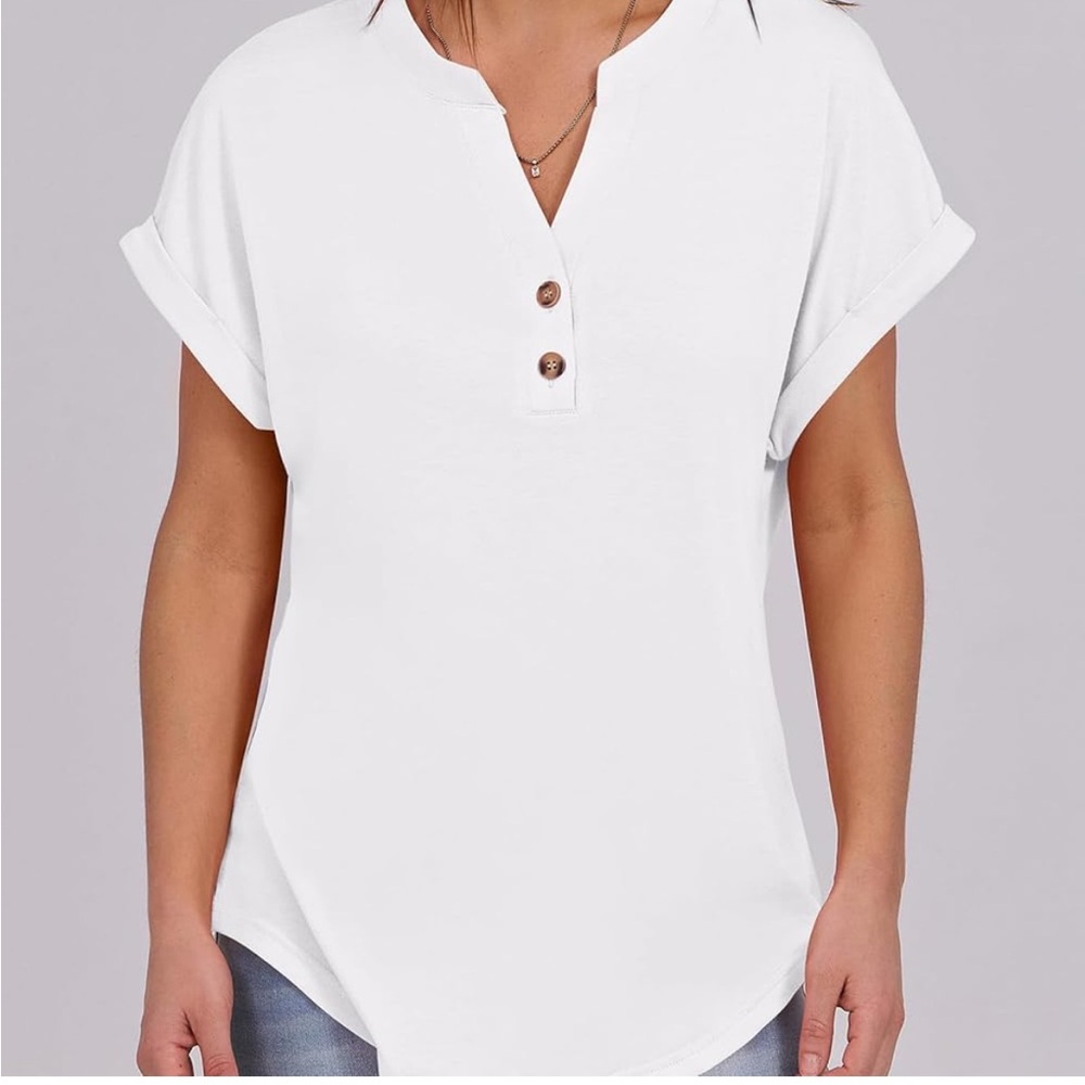 Elegant White Button-Down Shirt for Women
